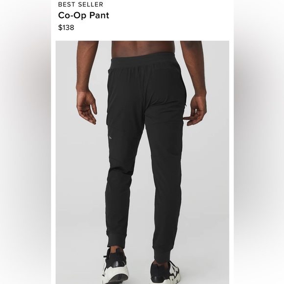 ALO Yoga Black Co-Op Sweatpants - Picture 2 of 6